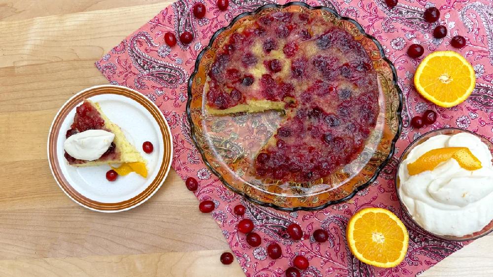 betty crocker Cranberry-Orange Upside-Down Cake