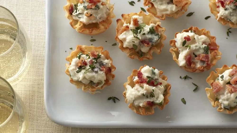 betty crocker Creamy Crab and Bacon Phyllo Cups