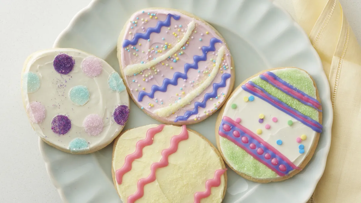 betty crocker Decorated Easter Egg Sugar Cookies
