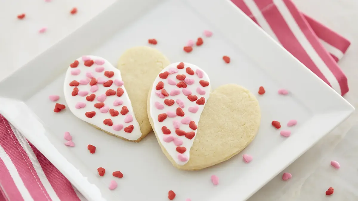 betty crocker Dipped Heart Sugar Cookies