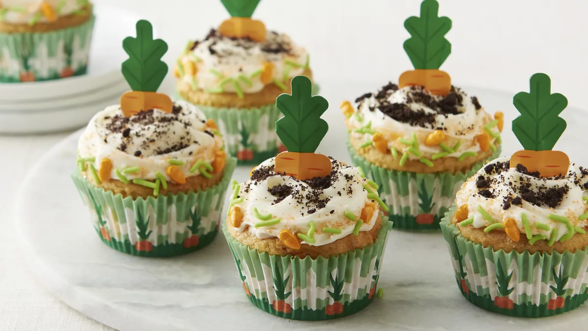 betty crocker Easy Spiced Carrot Cake Cupcakes