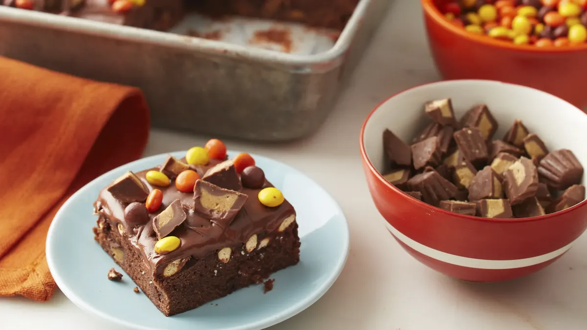 betty crocker Halloween Candy Brownies