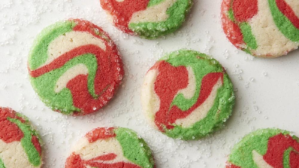 betty crocker Holiday Swirl Shortbread Cookies