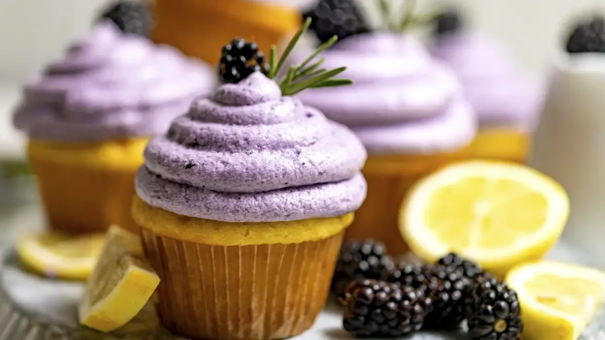 betty crocker Lemon Blackberry Cupcakes