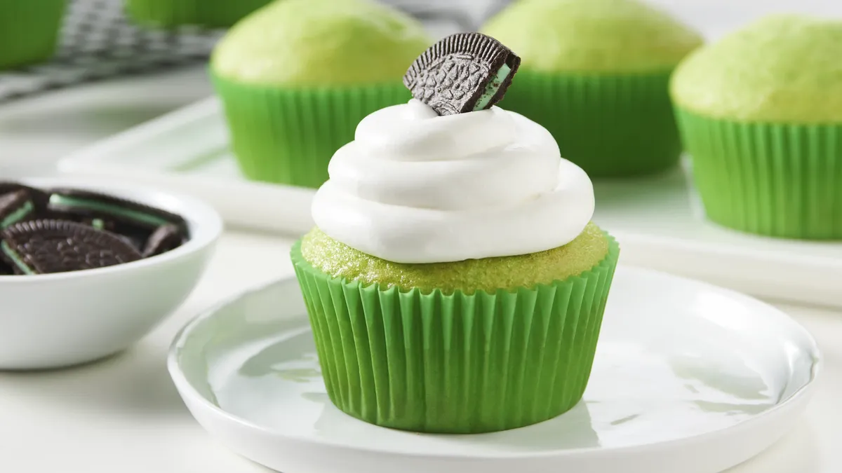 betty crocker OREO® Cookies-Shamrock Cupcakes