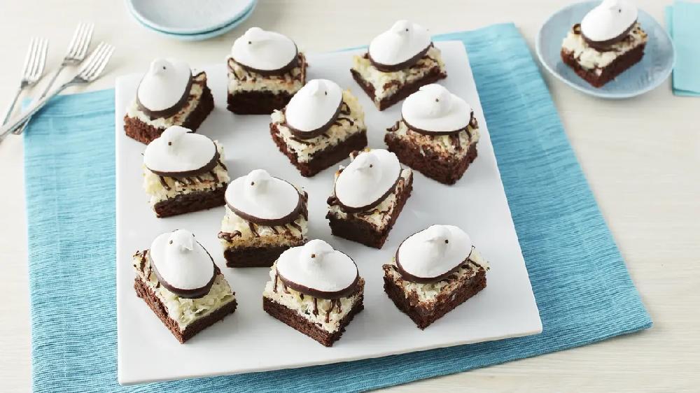 betty crocker PEEPS® Coconut Macaroon Brownies