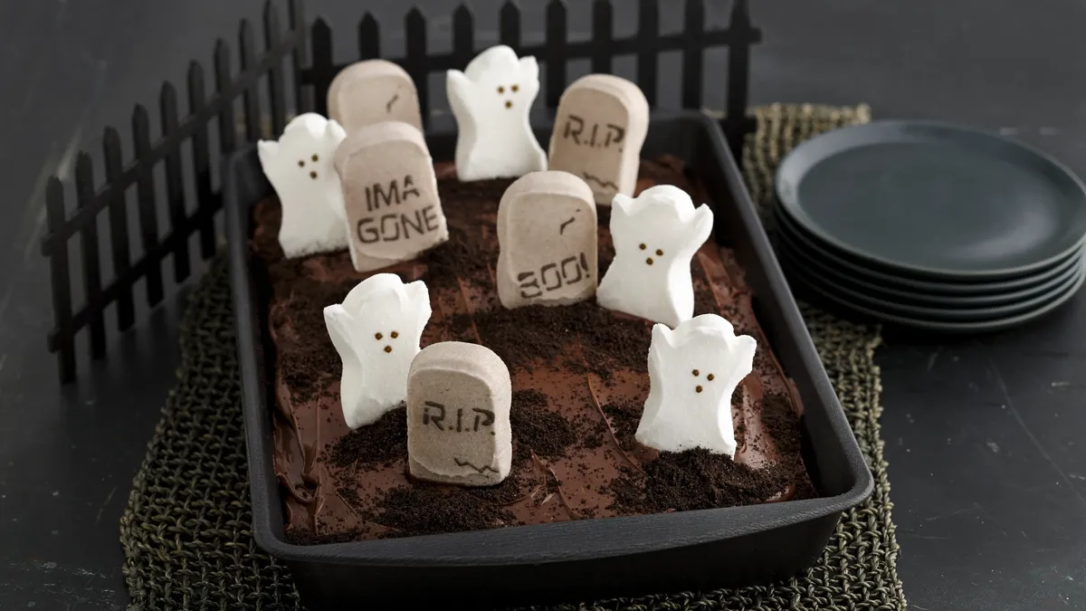 betty crocker PEEPS® Spooky Graveyard Cake