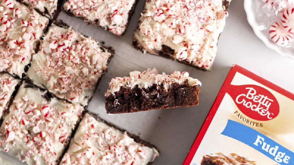 betty crocker Peppermint Bark Brownies