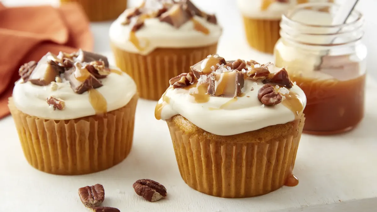 betty crocker Pumpkin Salted Caramel Cupcakes