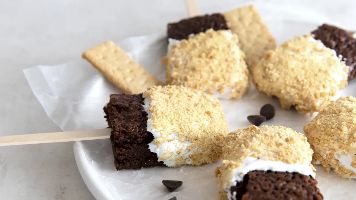 betty crocker S'mores Brownies on a Stick