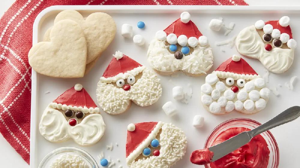 betty crocker Santa Heart-Shaped Cookies