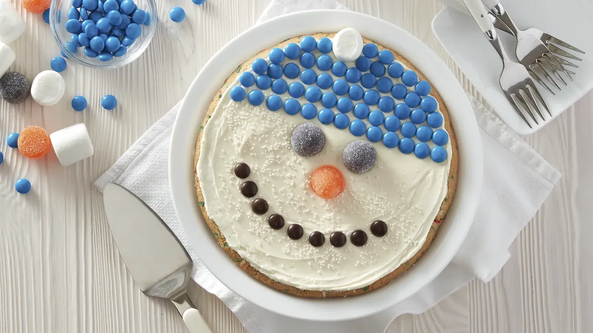 betty crocker Snowman Sugar Cookie Pie