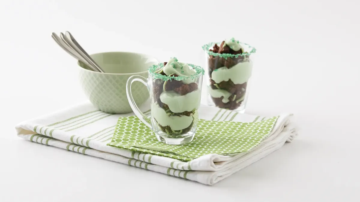 betty crocker St. Patrick’s Day Parfait