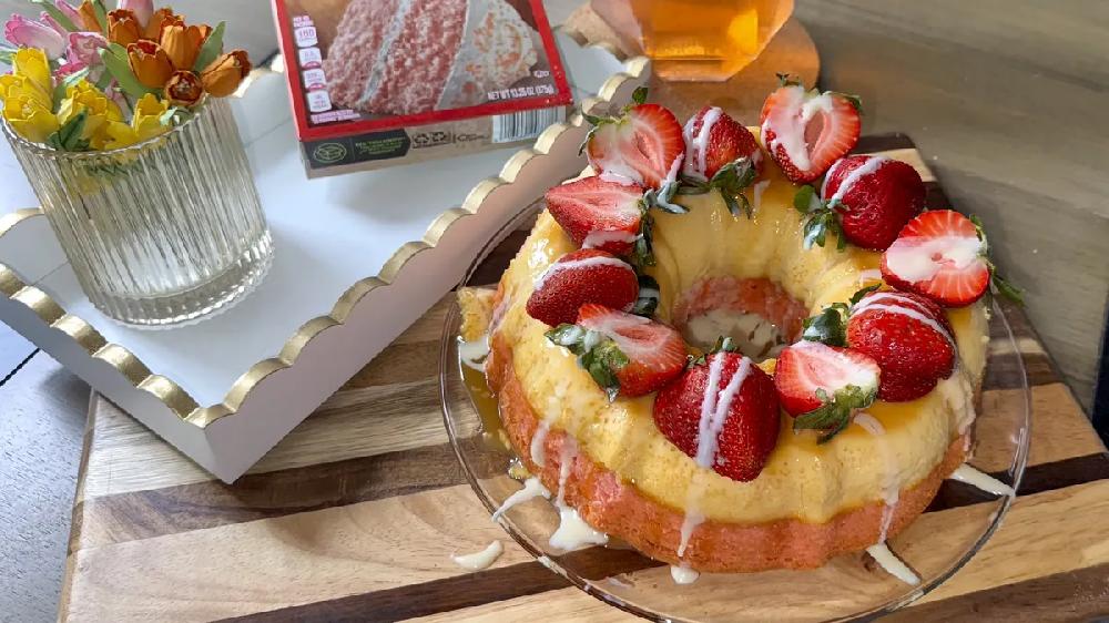 betty crocker Strawberry Flancocho