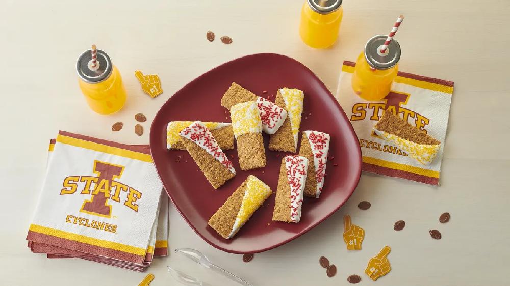 betty crocker Iowa State Team Colors Dipped Granola Bars
