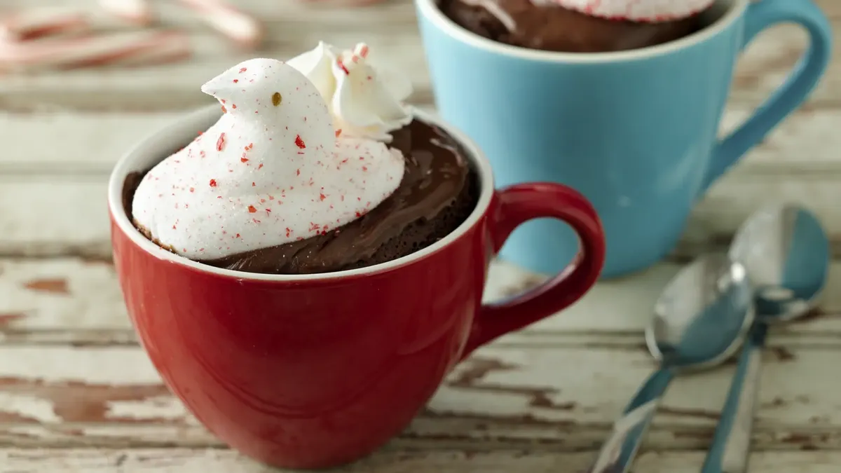 betty crocker Peppermint PEEPS® Hot Chocolate Mug Cake