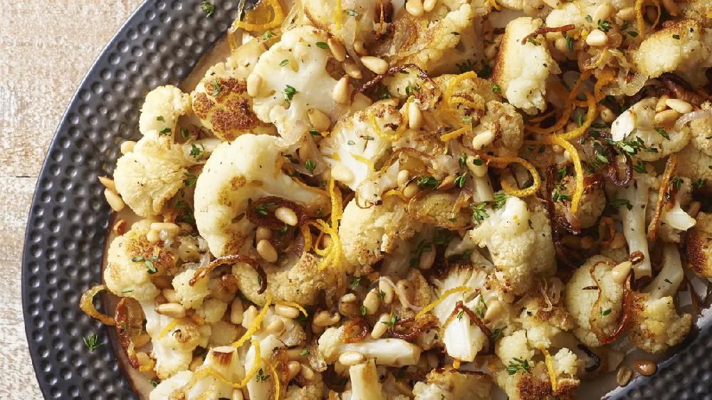 betty crocker Roasted Cauliflower with Shallots Orange and Thyme