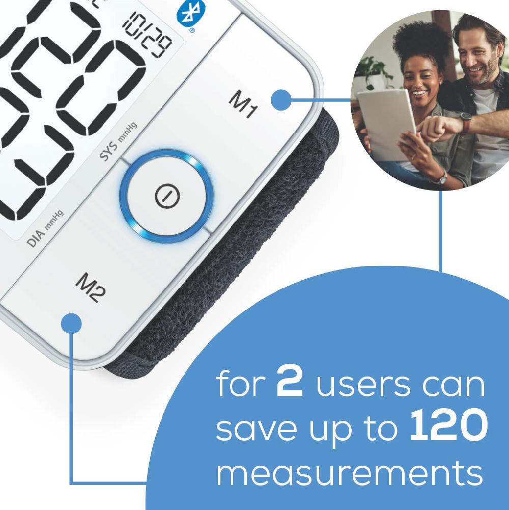 Beurer Best Bluetooth Wrist Blood Pressure Monitor Premium 800W