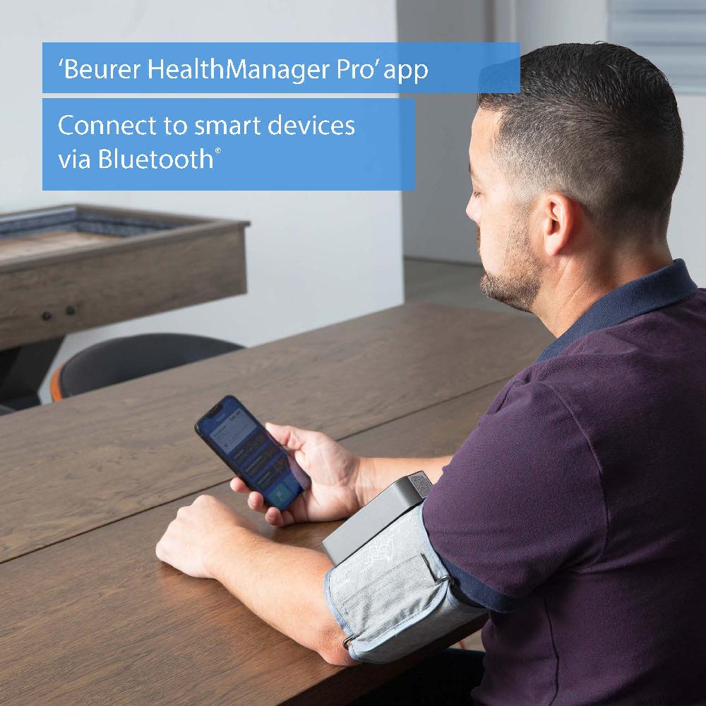 Beurer Bluetooth Upper Arm Blood Pressure Monitor Elite 900 One-Piece