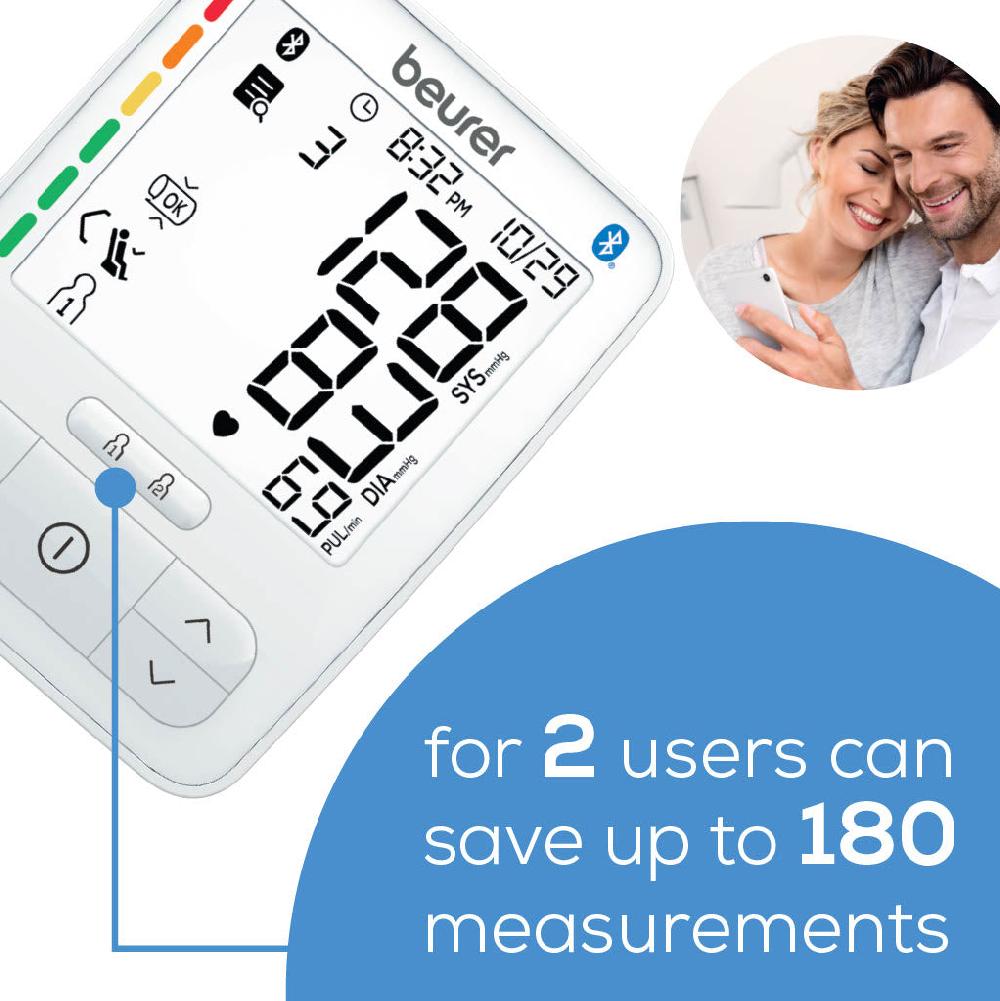 Beurer Bluetooth Upper Arm BP Monitor Deluxe 600 | Beurer