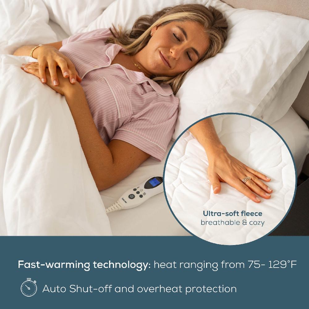 Beurer Heated Mattress Queen Pad | Electric Under Blanket | Beurer