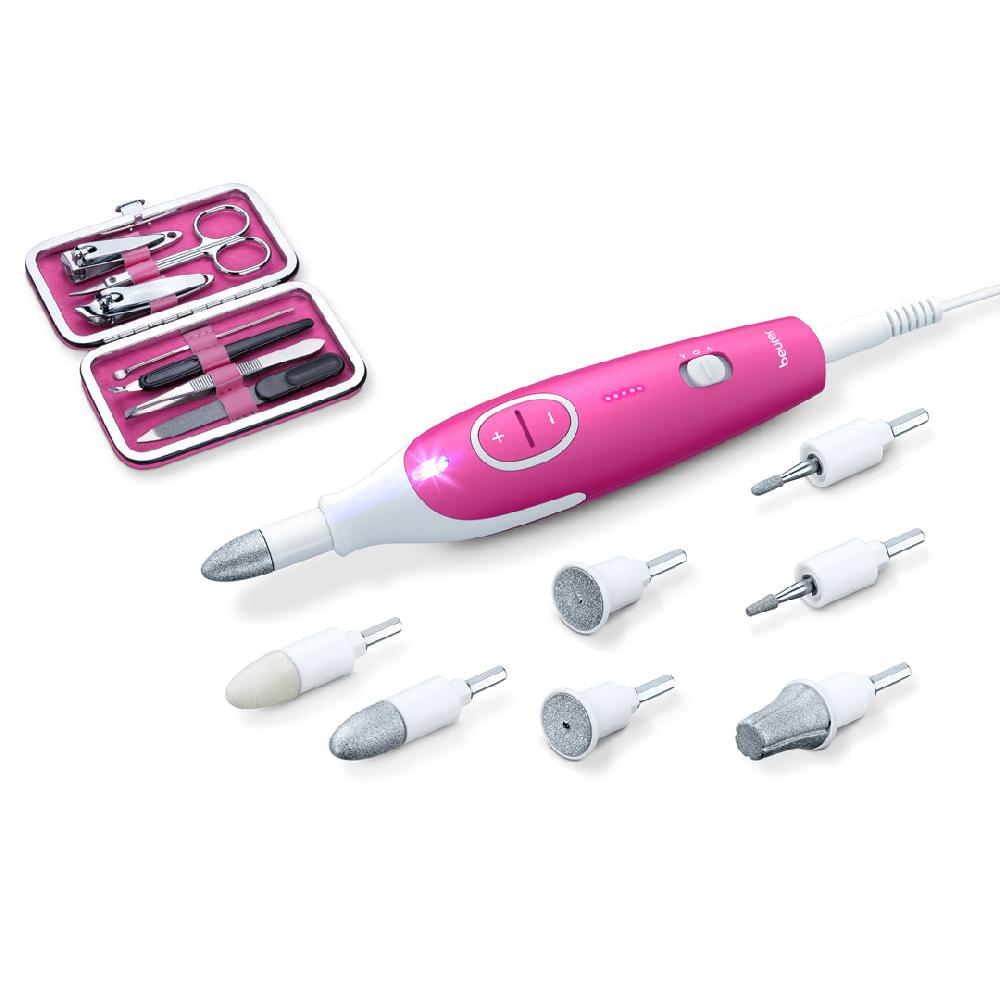 beurer Manicure and Pedicure Device 18-piece with Nail Set Included MP44