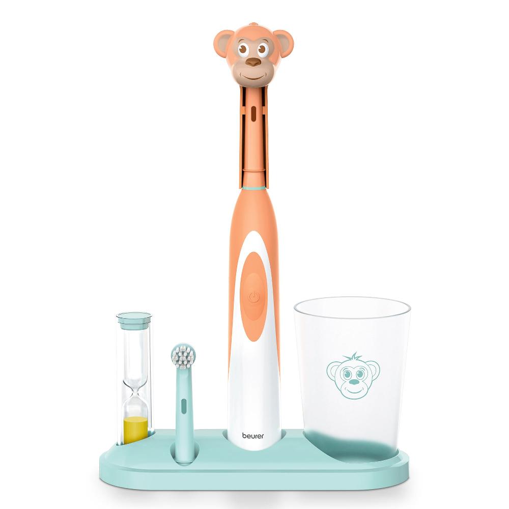 beurer Milo the Monkey Electric Toothbrush Set for Kids TB10M