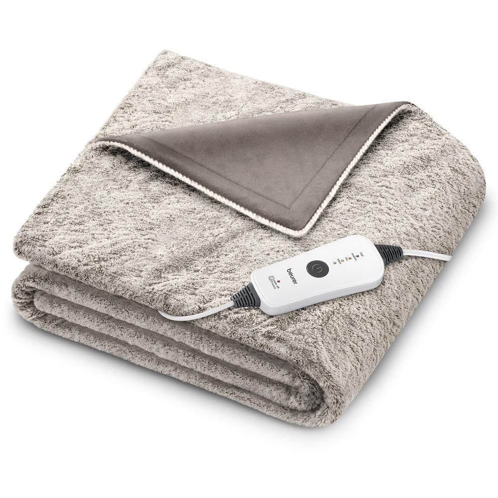beurer Nordic Lux Faux Fur Heated Electric Blanket HD71N