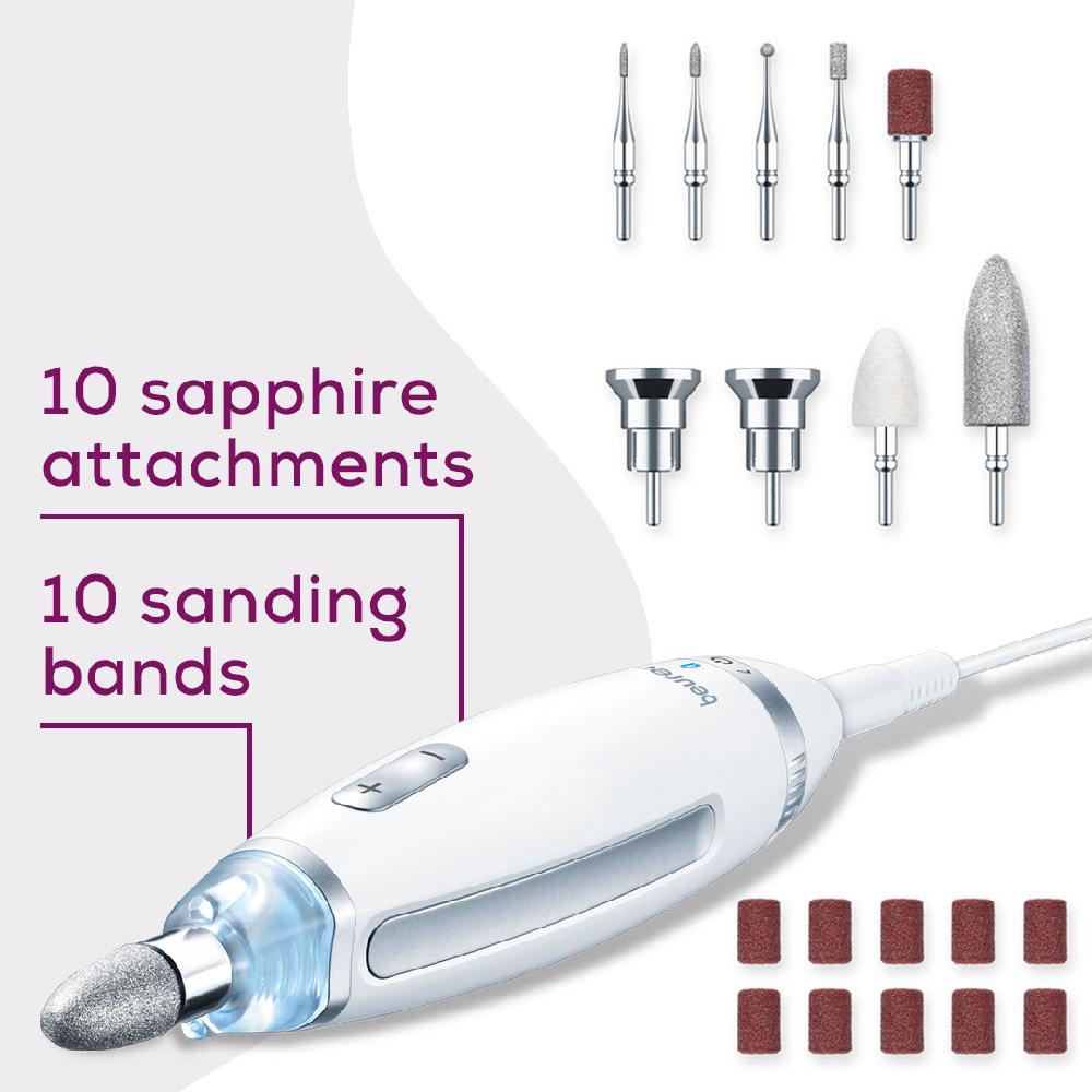Beurer Professional Manicure & Pedicure Nail Drill Set MP62 - 24 Piece