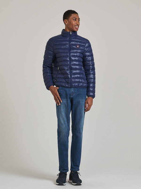 Beverly Hills Polo Club BADGE LOGO PUFFER JACKET DARK NAVY