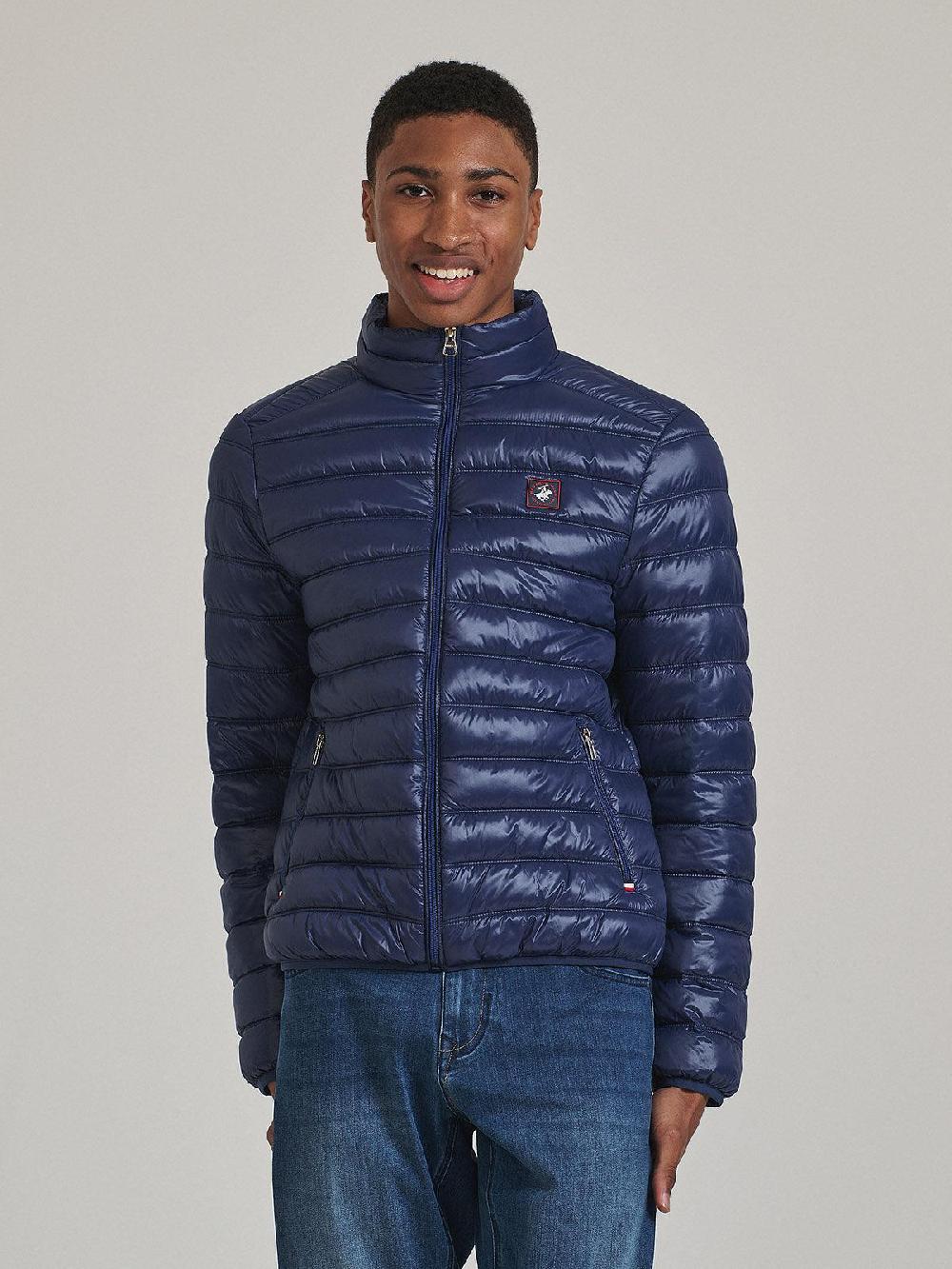 beverly hills polo club BADGE LOGO PUFFER JACKET DARK NAVY