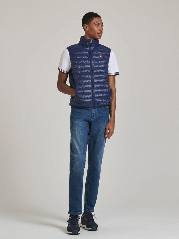 Beverly Hills Polo Club BADGE LOGO GILET DARK NAVY