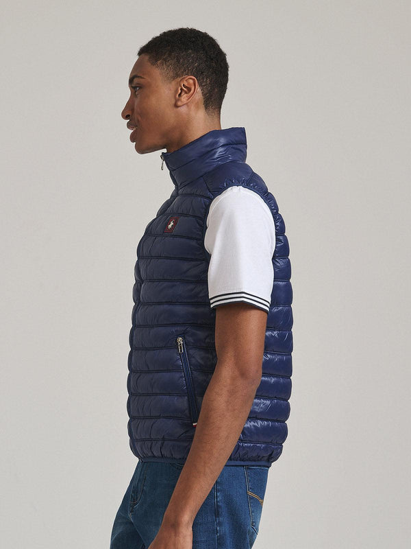 Beverly Hills Polo Club BADGE LOGO GILET DARK NAVY