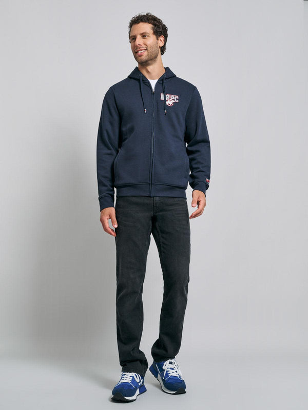 Beverly Hills Polo Club BHPC ZIP HOODIE NAVY