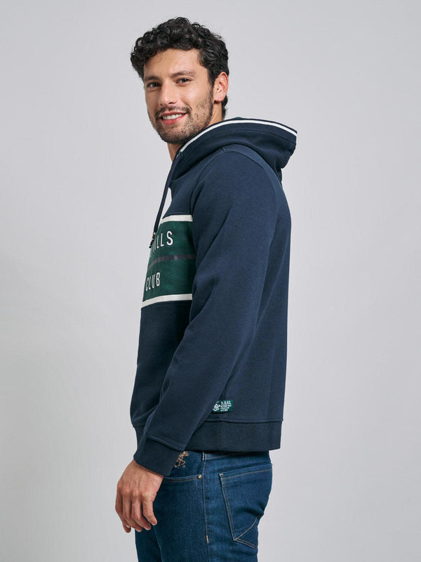 Beverly Hills Polo Club BLOCK CONTRAST HOODIE NAVY