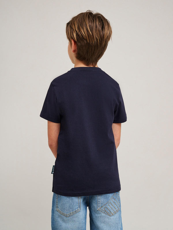 Beverly Hills Polo Club BLOCK LOGO T-SHIRT NAVY