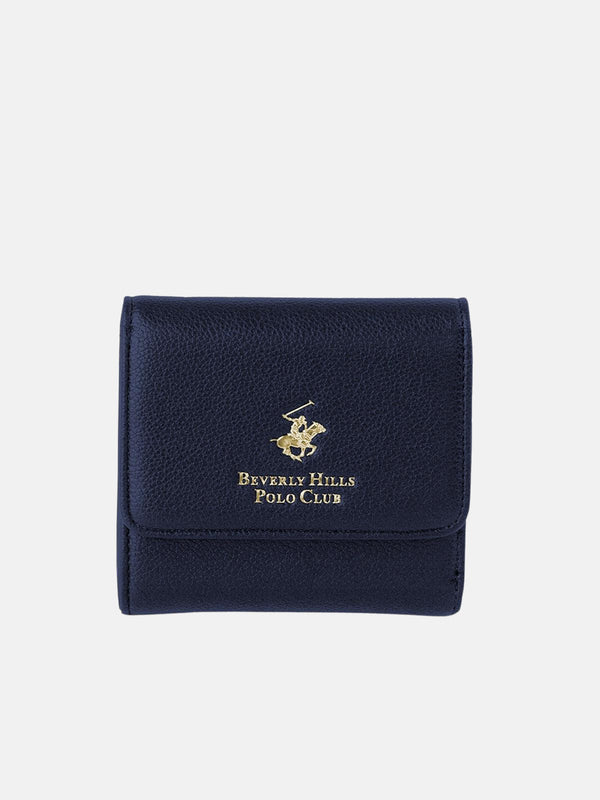 Beverly Hills Polo Club CHECK CONTRAST WALLET BLUE