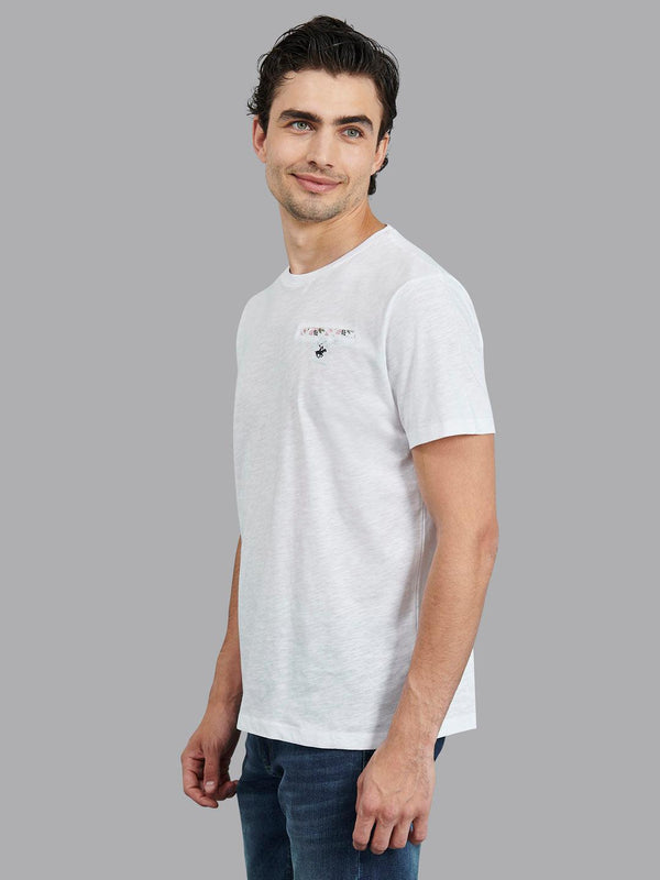 Beverly Hills Polo Club FALSE POCKET T-SHIRT WHITE
