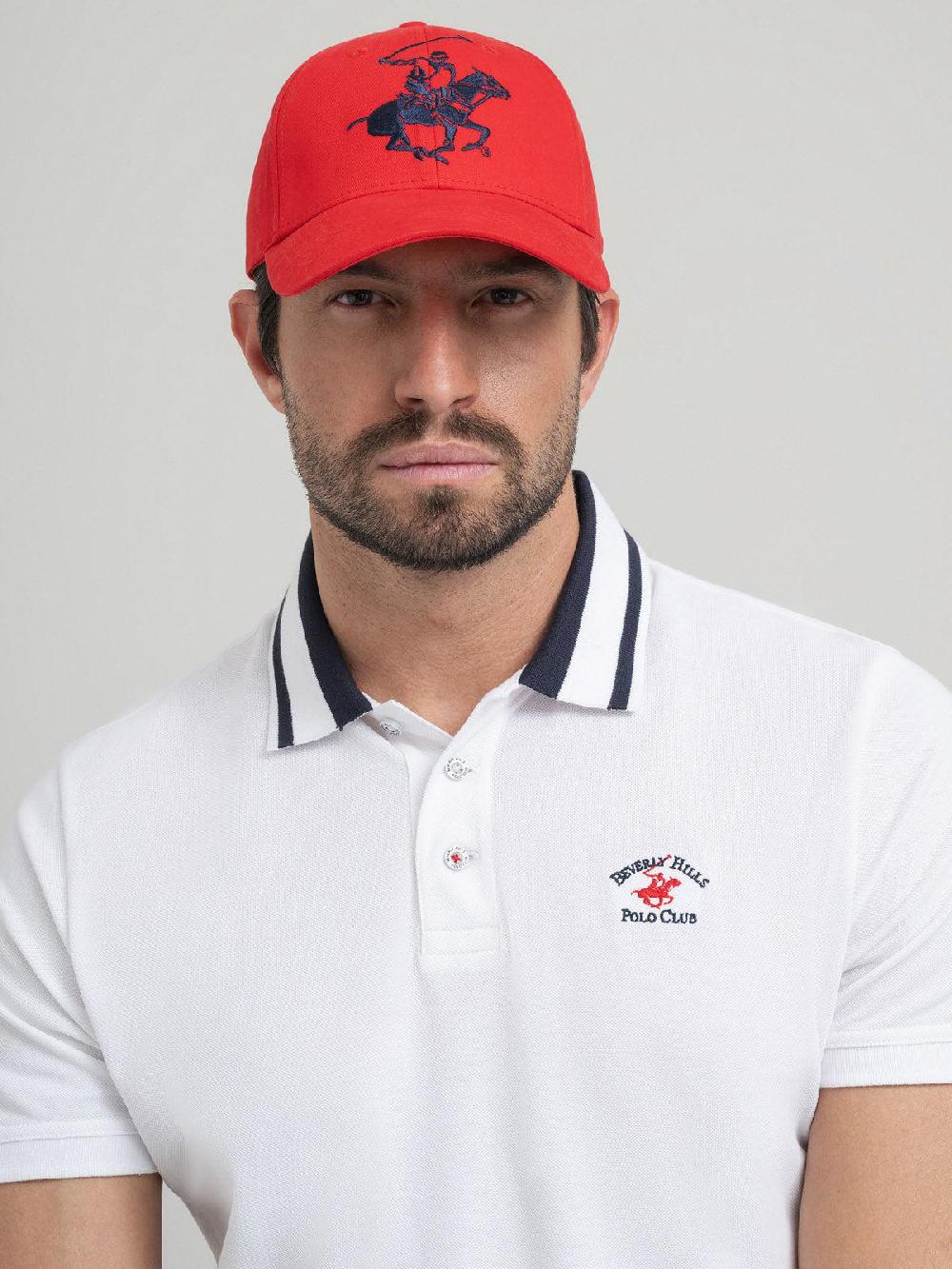 beverly hills polo club ICON BASEBALL CAP RED