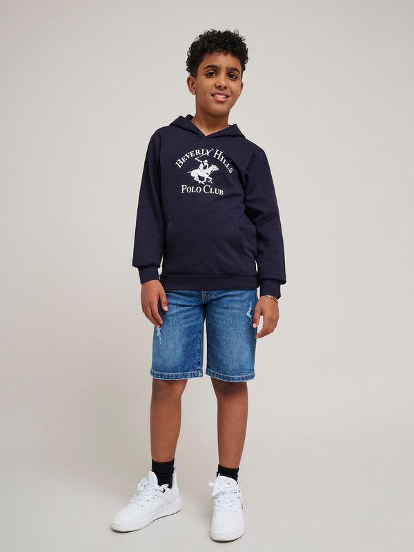 Beverly Hills Polo Club ICON POLO PONY HOODIE NAVY