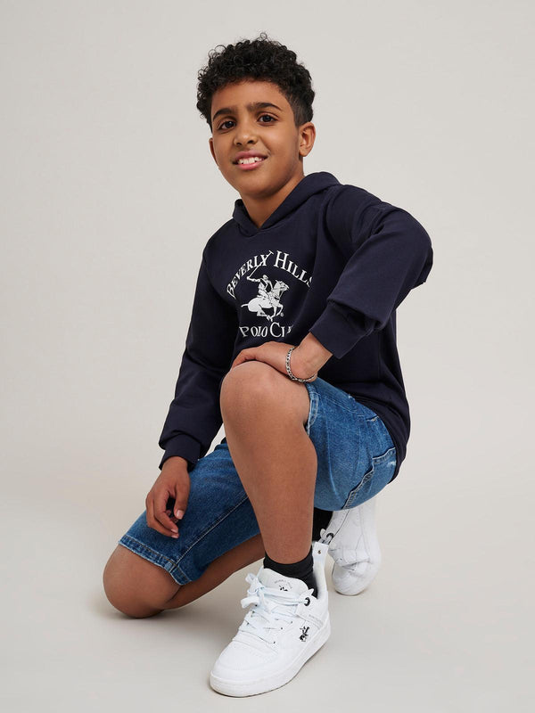 Beverly Hills Polo Club ICON POLO PONY HOODIE NAVY