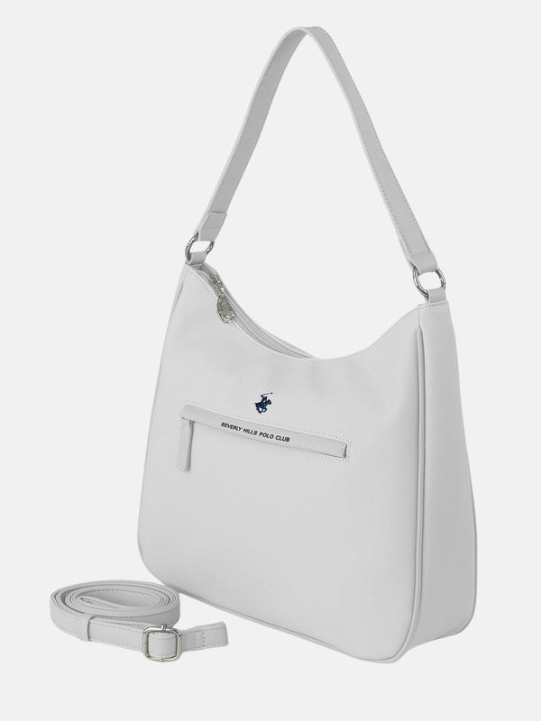 Beverly Hills Polo Club MODERN SHOULDER BAG WHITE