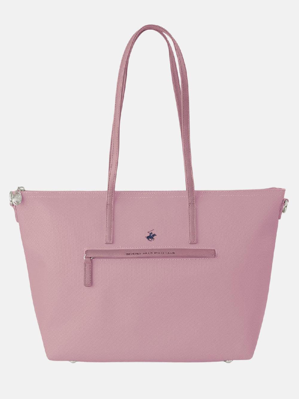 beverly hills polo club MODERN TOTE BAG LILAC