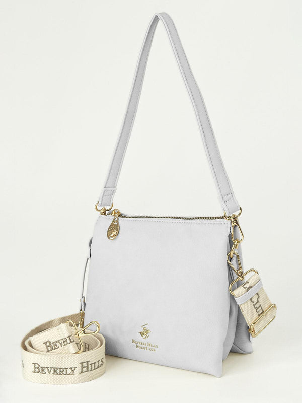 Beverly Hills Polo Club PENDANT SHOULDER BAG WHITE