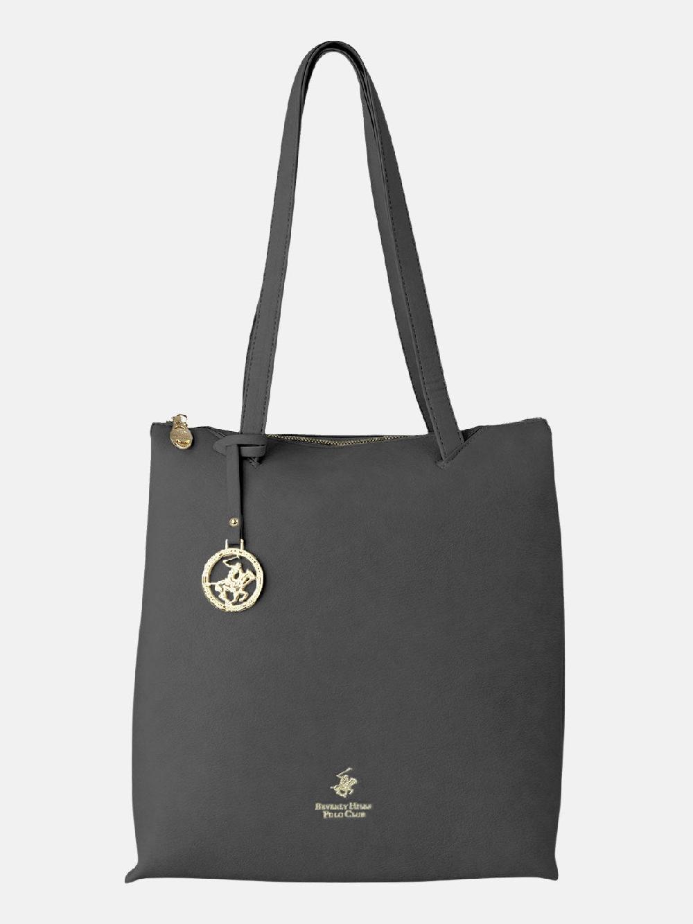 beverly hills polo club PENDANT TOTE BAG BLACK