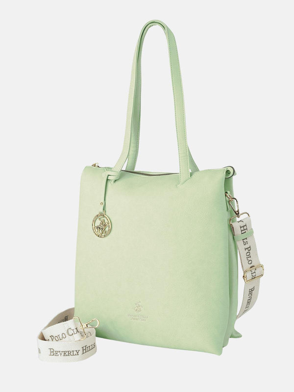 Beverly Hills Polo Club PENDANT TOTE BAG PISTACHIO