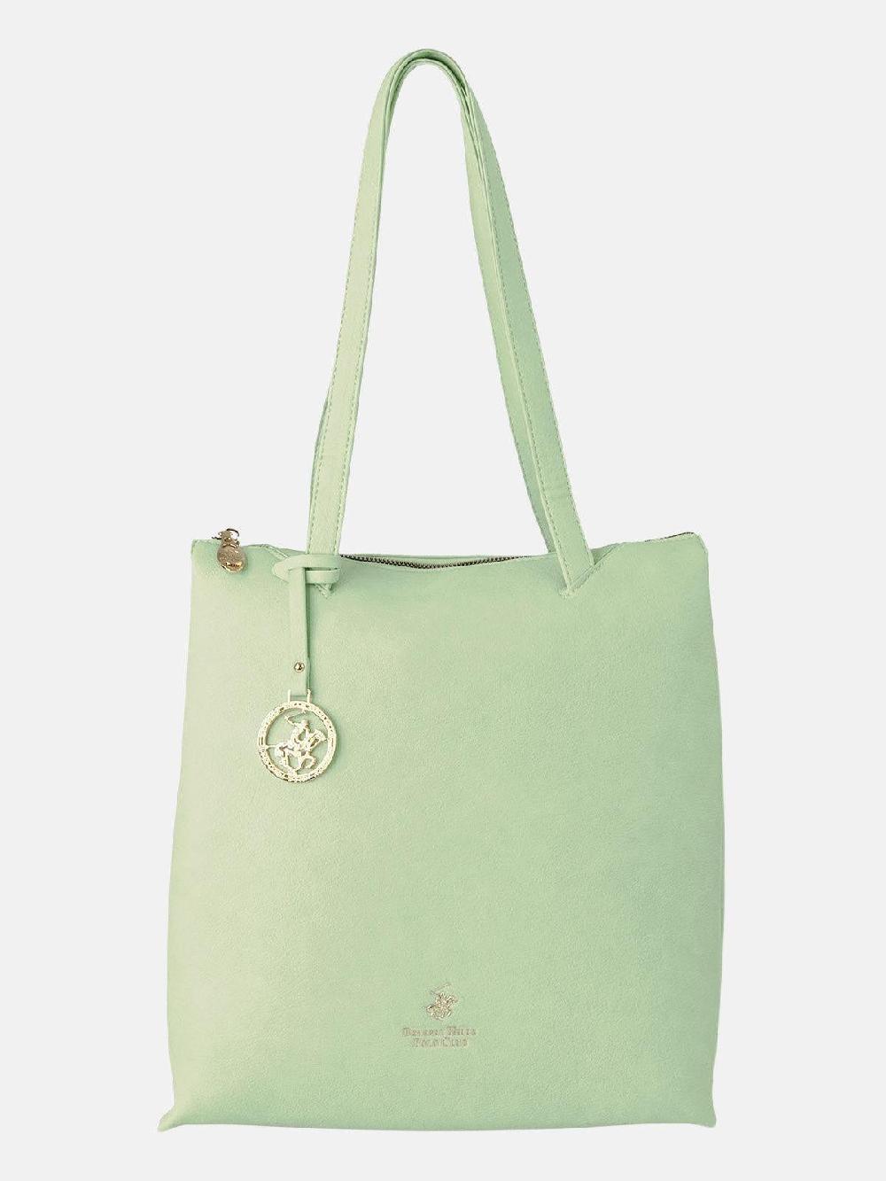 beverly hills polo club PENDANT TOTE BAG PISTACHIO