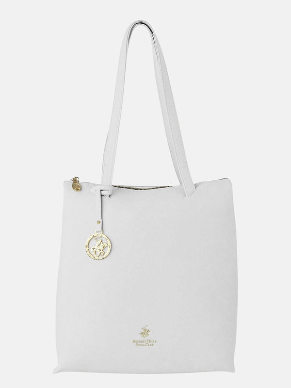 Beverly Hills Polo Club PENDANT TOTE BAG WHITE