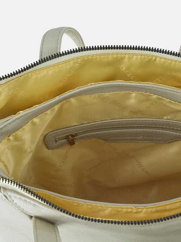 Beverly Hills Polo Club PENDANT TOTE BAG WHITE