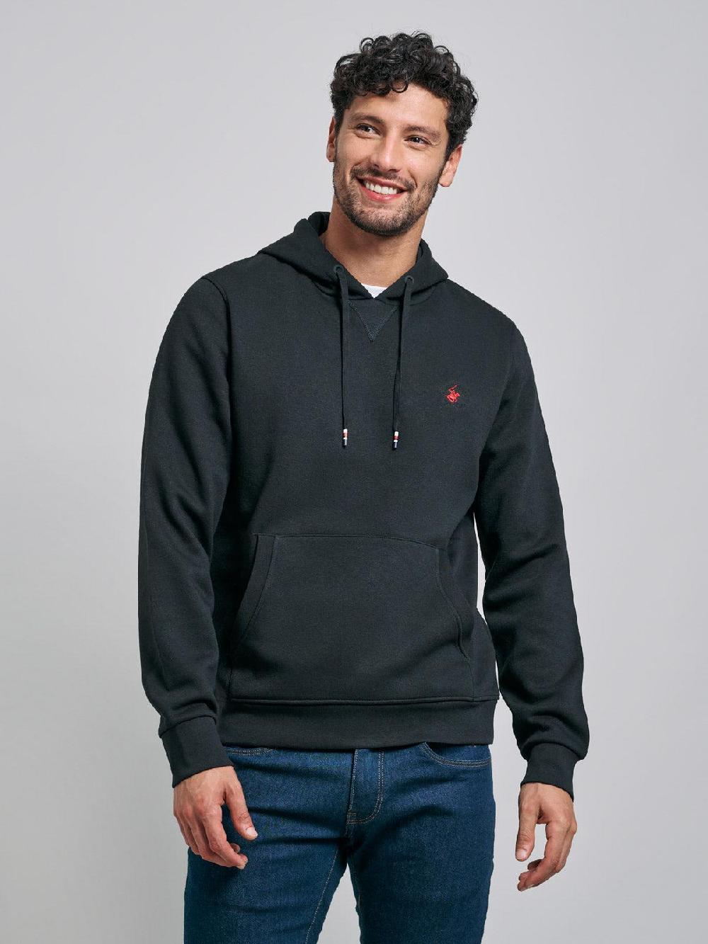 beverly hills polo club POLO PONY HOODIE BLACK